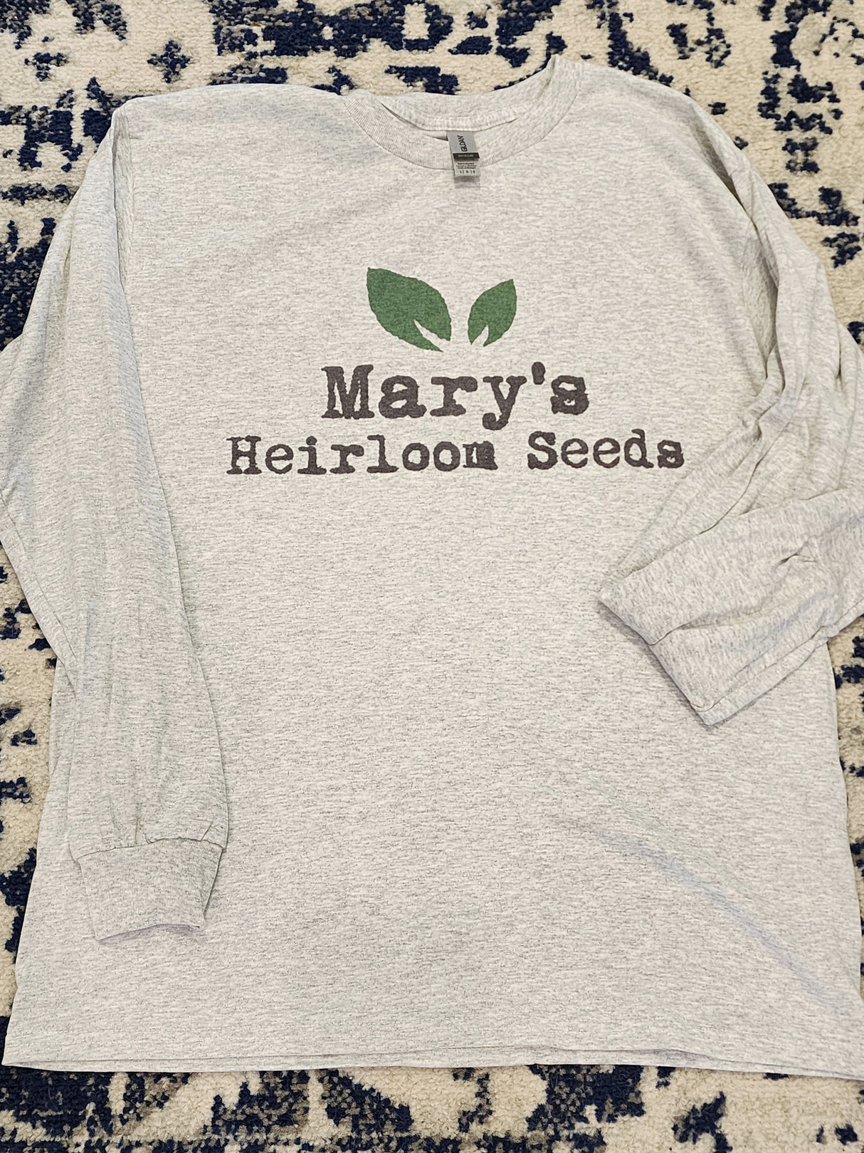 Leaf Logo - Long Sleeve- Mary's Heirloom Seeds Shirt